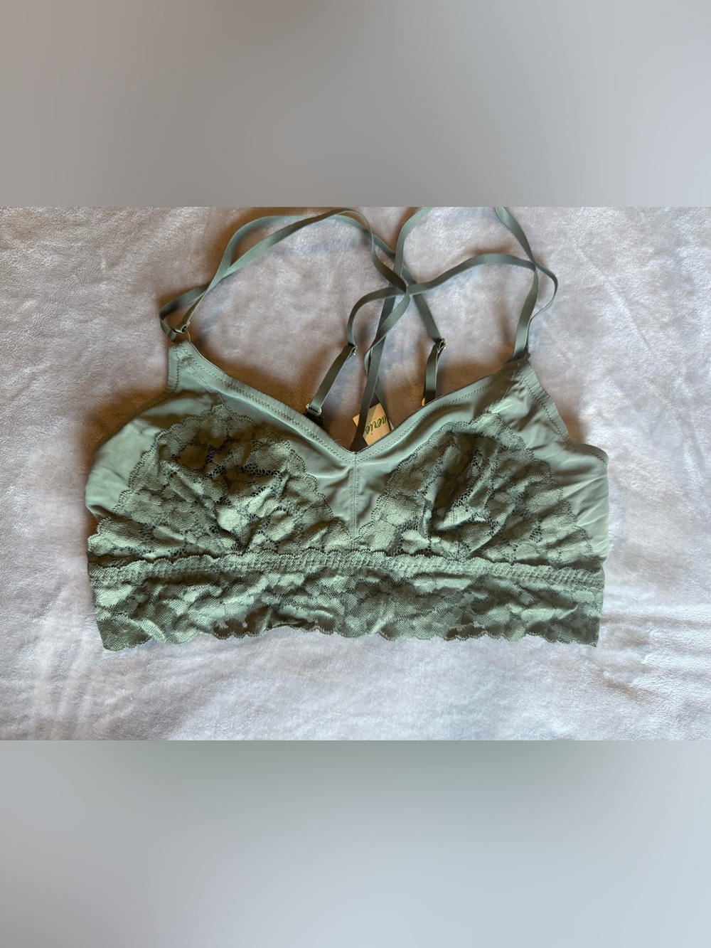 aerie Lace Bralette in Sage